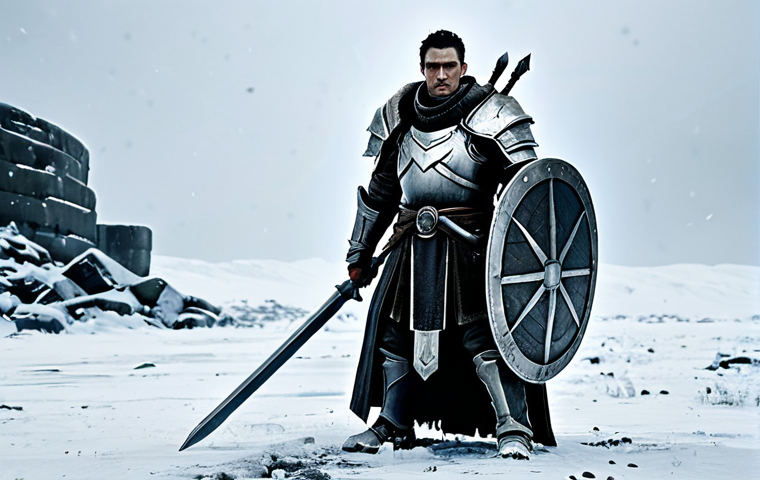 화이트 아웃 서바이벌 계급별 능력치 - Image Prompt 1: The Unyielding Vanguard**